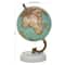 8" Aquamarine Marble & Wood Modern Globe